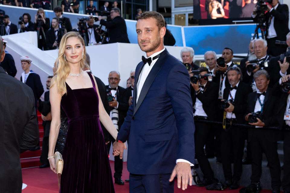 Pierre Casiraghi et son épouse à Cannes