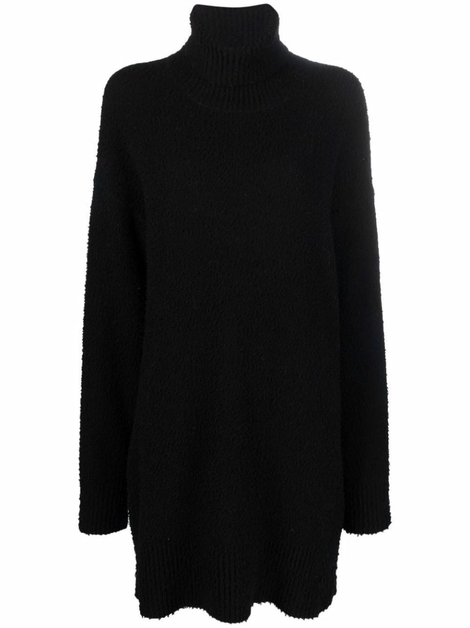 Roll-Neck Knitted Dress