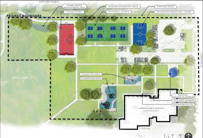 Stone Park, 2100 S.E. Fifth St., is set to get a multi-court pickleball facility and a mini futsal pitch.