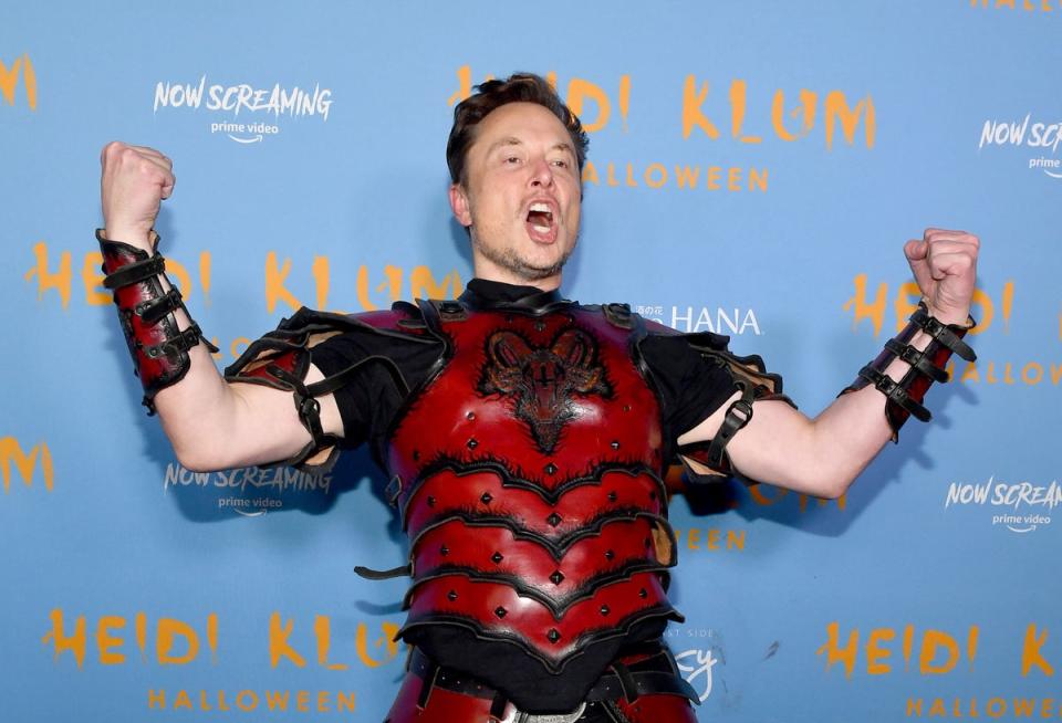 Elon Musk’s erratic Twitter use is believed to have driven advertisers off the platform (Getty Images for Heidi Klum)