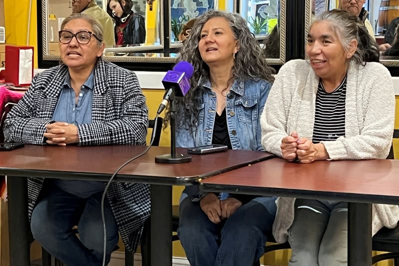 Hispanic community leaders discuss supporting the families of the bridge collapse victims at a taqueria in Baltimore