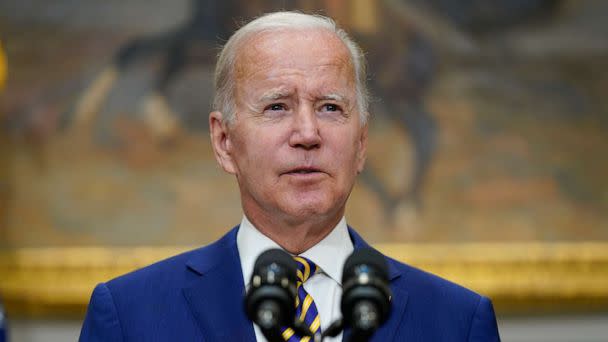 PHOTO: President Joe Biden speaks about student loan debt forgiveness in the Roosevelt Room of the White House, Aug. 24, 2022. (Evan Vucci/AP, FILE)