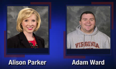 Alison Parker and Adam Ward are pictured in this handout photo from TV station WDBJ7 obtained by Reuters August 26, 2015. REUTERS/WDBJ7/Handout