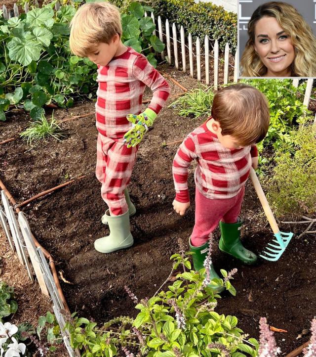 Lauren Conrad Gushes Over Her Two Sons Getting Down in the Dirt