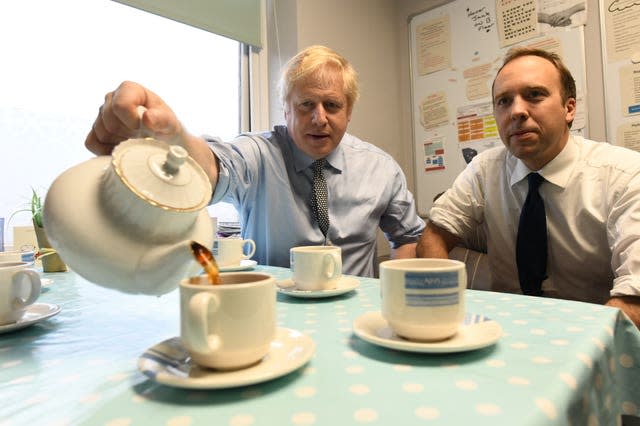 Boris Johnson and Matt Hancock