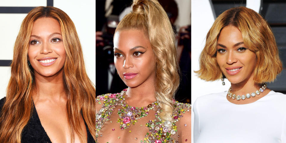 <p>Growing up in mom Tina Knowles' Houston hair salon, Beyoncé was destined for hair greatness. Here, a look back at our favorite Queen Bey hairstyles, from <a rel="nofollow noopener" href="https://www.youtube.com/watch?v=NiF6-0UTqtc" target="_blank" data-ylk="slk:"Bills, bills, bills";elm:context_link;itc:0;sec:content-canvas" class="link ">"Bills, bills, bills"</a>-era to present time.</p>