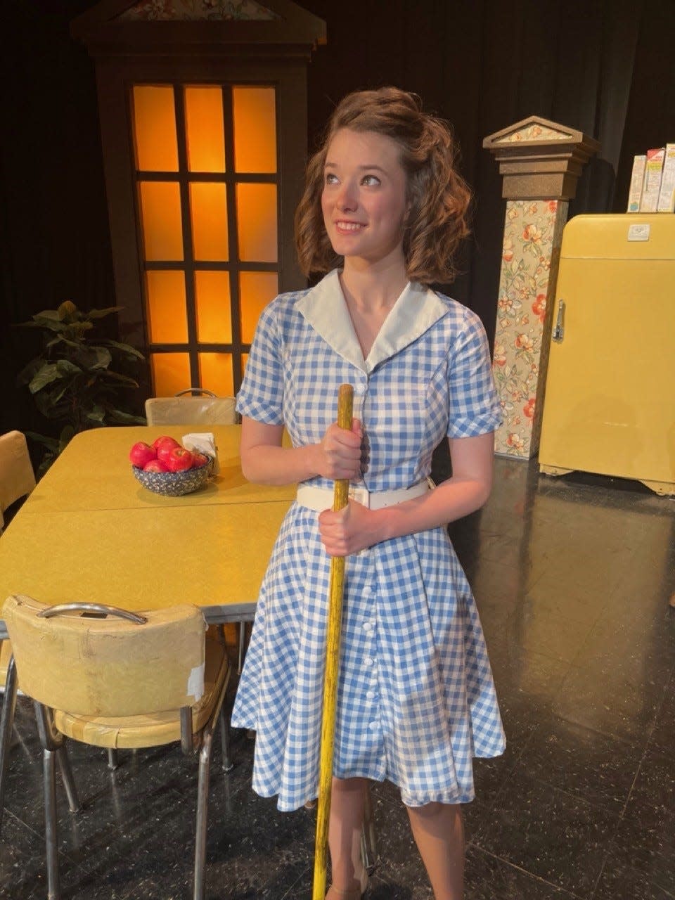 Christoval High School's Beth McCann performs as Molly, during the 2022 one-act play production of Unexpected Tenderness.