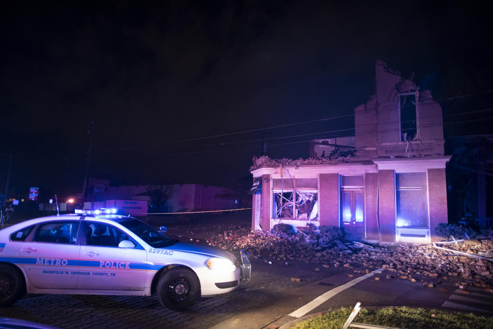 Tornado Hits Nashville, Tennessee