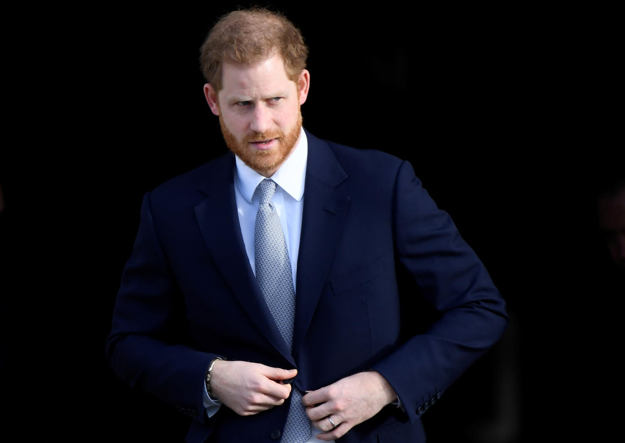 Britain's Prince Harry attends a rugby event at Buckingham Palace gardens in London, Britain January 16, 2020. REUTERS/Toby Melville     TPX IMAGES OF THE DAY