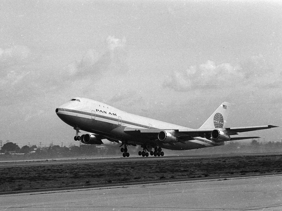 A Boeing 747 plane
