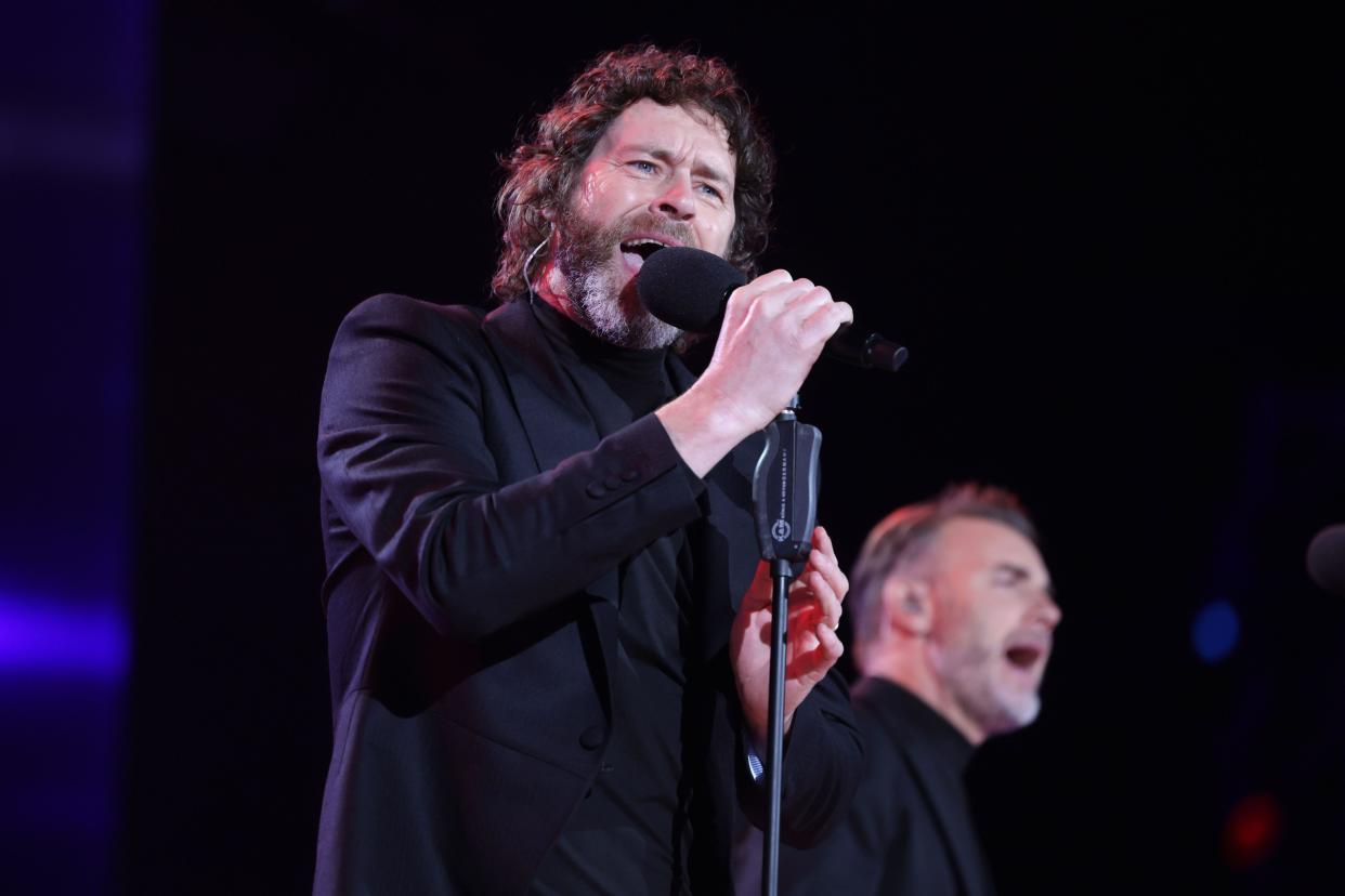 Howard Donald from Take That performs on stage at the Coronation Concert held in the grounds of Windsor Castle, Berkshire, to celebrate the coronation of King Charles III and Queen Camilla. Picture date: Sunday May 7, 2023.