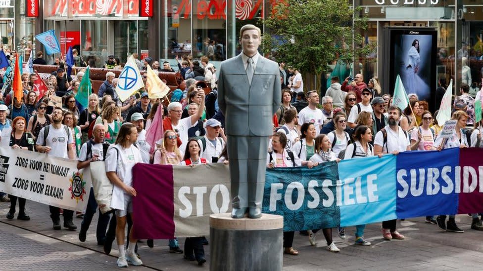 Protesters in The Hague