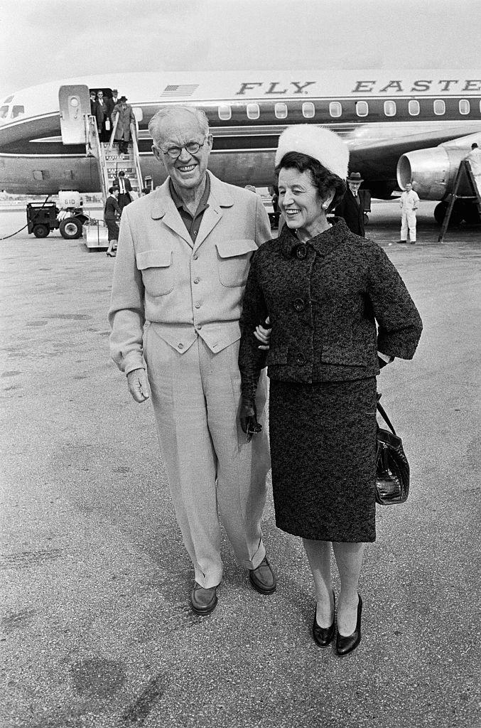1960: Joseph R. Kennedy and Rose Kennedy arrive in Palm Beach