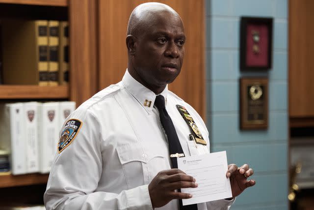 <p>Eddy Chen/NBCU Photo Bank/NBCUniversal via Getty</p> Andre Braugher as Ray Holt on 'Brooklyn 99'
