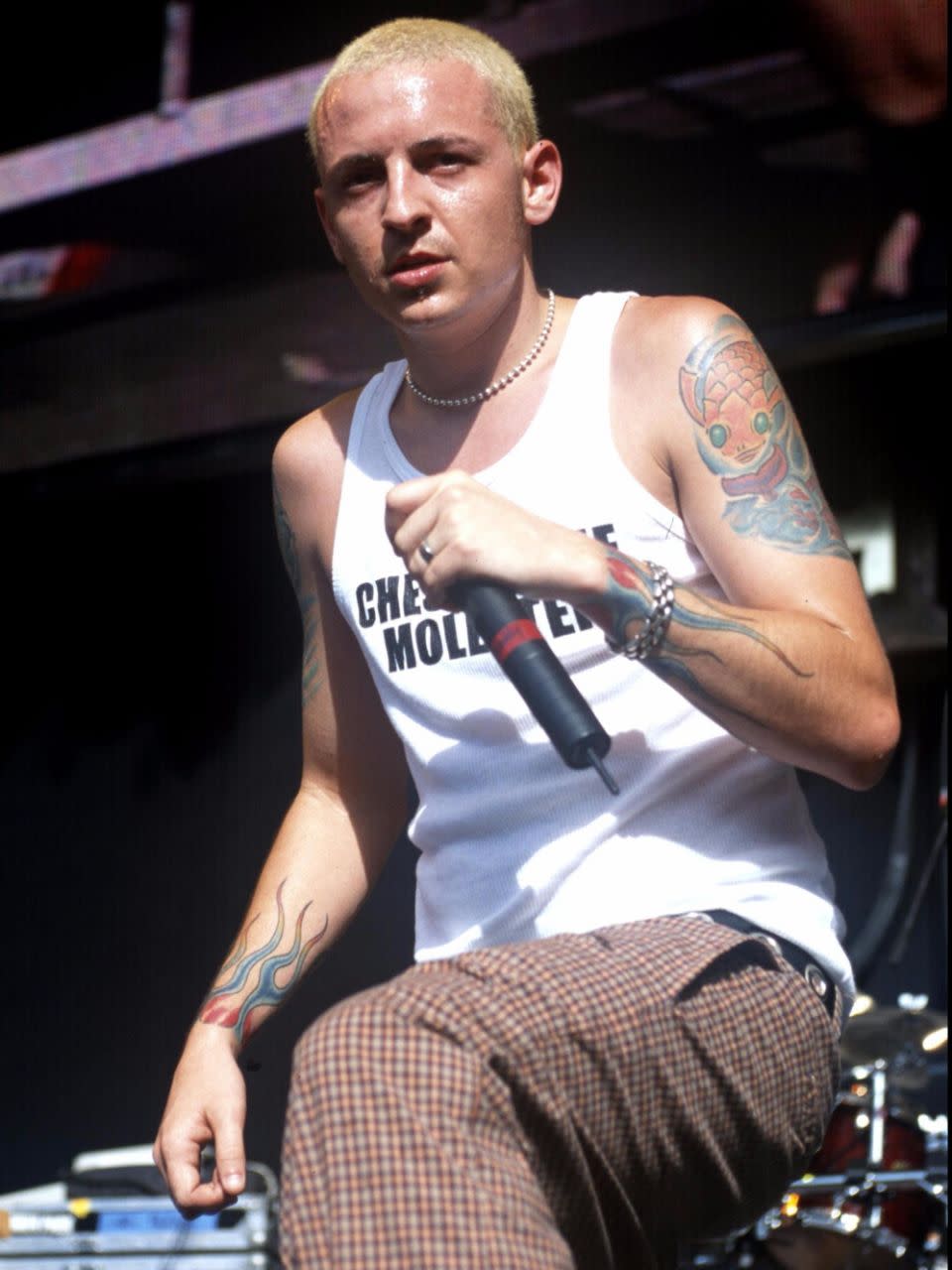 The singer was slipping back into his addiction as Linkin Park continued to soar. Source: Getty