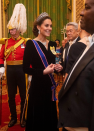<p> The duchess wore the Lover's Knot Tiara to the annual Diplomatic Corps reception at Buckingham Palace in 2019. The headpiece, which was commissioned by Queen Mary back in 1913, got its sweet name from the lover's knot bow motifs repeated along its length.  </p>
