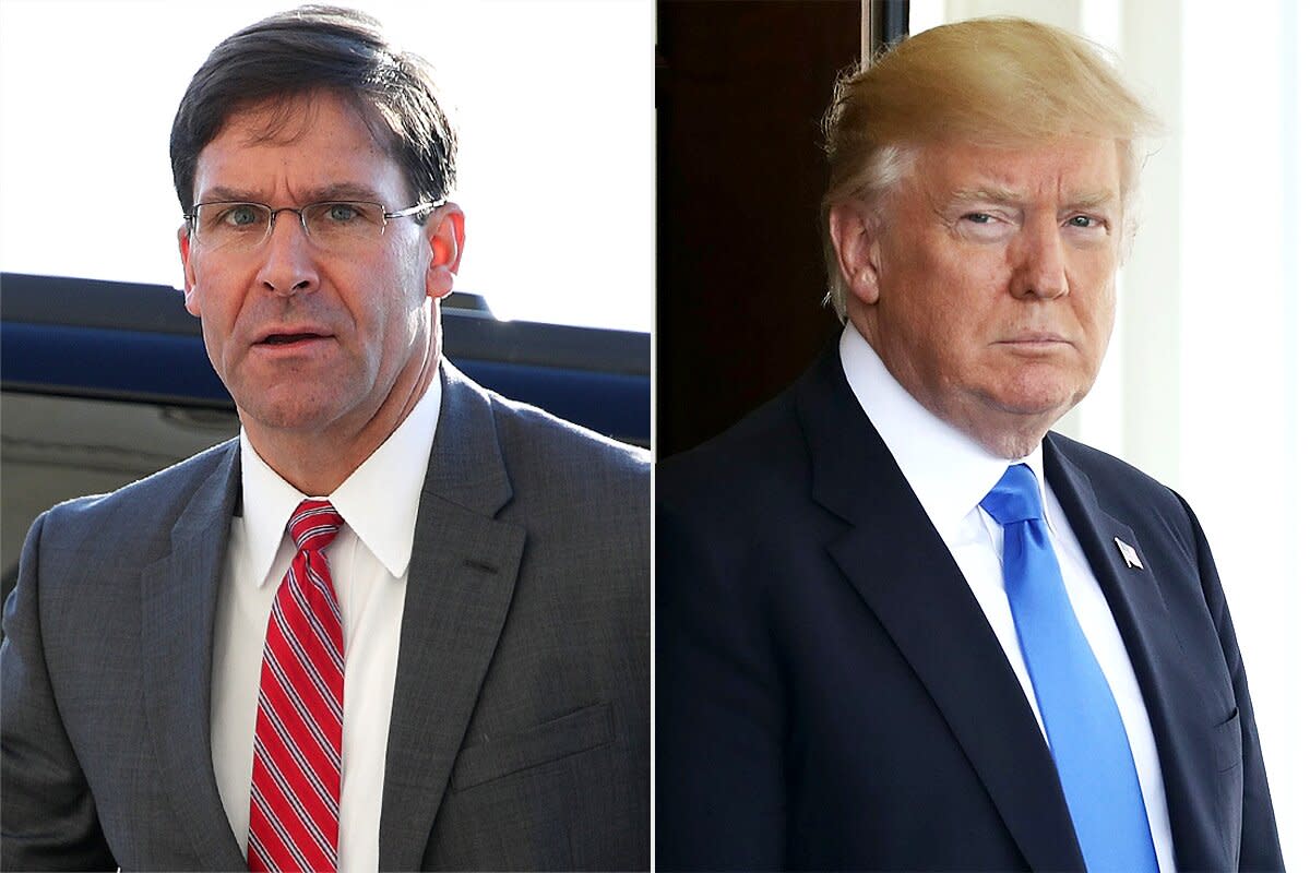 mark esper, donald trump