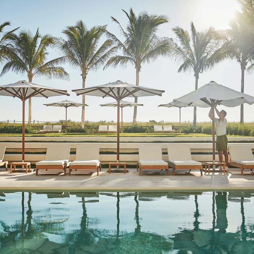 Pool time, at Four Seasons Hotel at the Surf Club in Florida