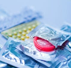 <span class="caption">The burden of finding a contraceptive method that works best still falls disproportionately on women.</span> <span class="attribution"><a class="link " href="https://www.shutterstock.com/image-photo/birth-control-pill-contraceptive-condom-702610129" rel="nofollow noopener" target="_blank" data-ylk="slk:Shutterstock;elm:context_link;itc:0;sec:content-canvas">Shutterstock</a></span>