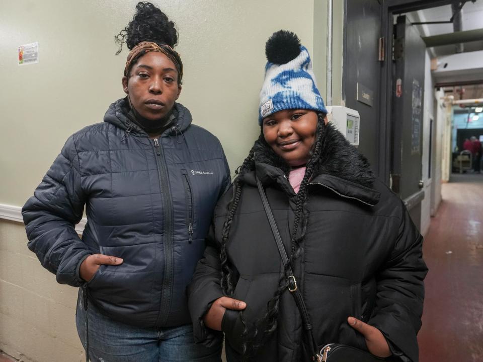 Ebony Williams and her 10-year-old daughter Schyrinity say the food pantry provides much more than just food Saturday, Jan. 21, 2023, at Despensa De La Paz in Milwaukee. "It provides transportation, clothing and food," she explained. "This is an excellent pantry. It is one of the best ones in the city of Milwaukee. It meets all the nutritional requirements and has fresh meats. They give us choices about different breads we want, other pantries don't offer that."