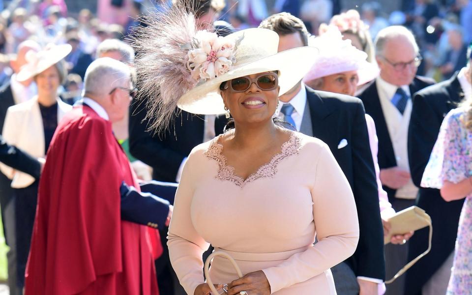 Oprah Winfrey arrives at St George's Chapel at Windsor Castle for the wedding of Meghan Markle and Prince Harry in Windsor, Britain. May 19, 2018. -  Ian West/REUTERS