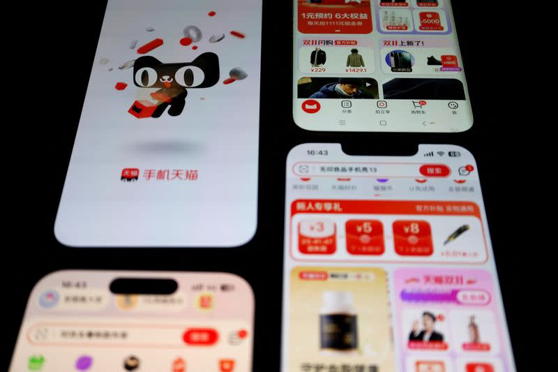 Illustration picture of e-commerce app Taobao