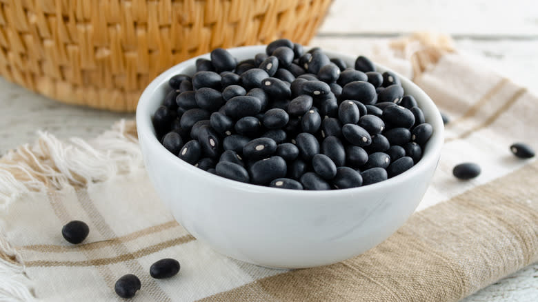 Bowl of black beans