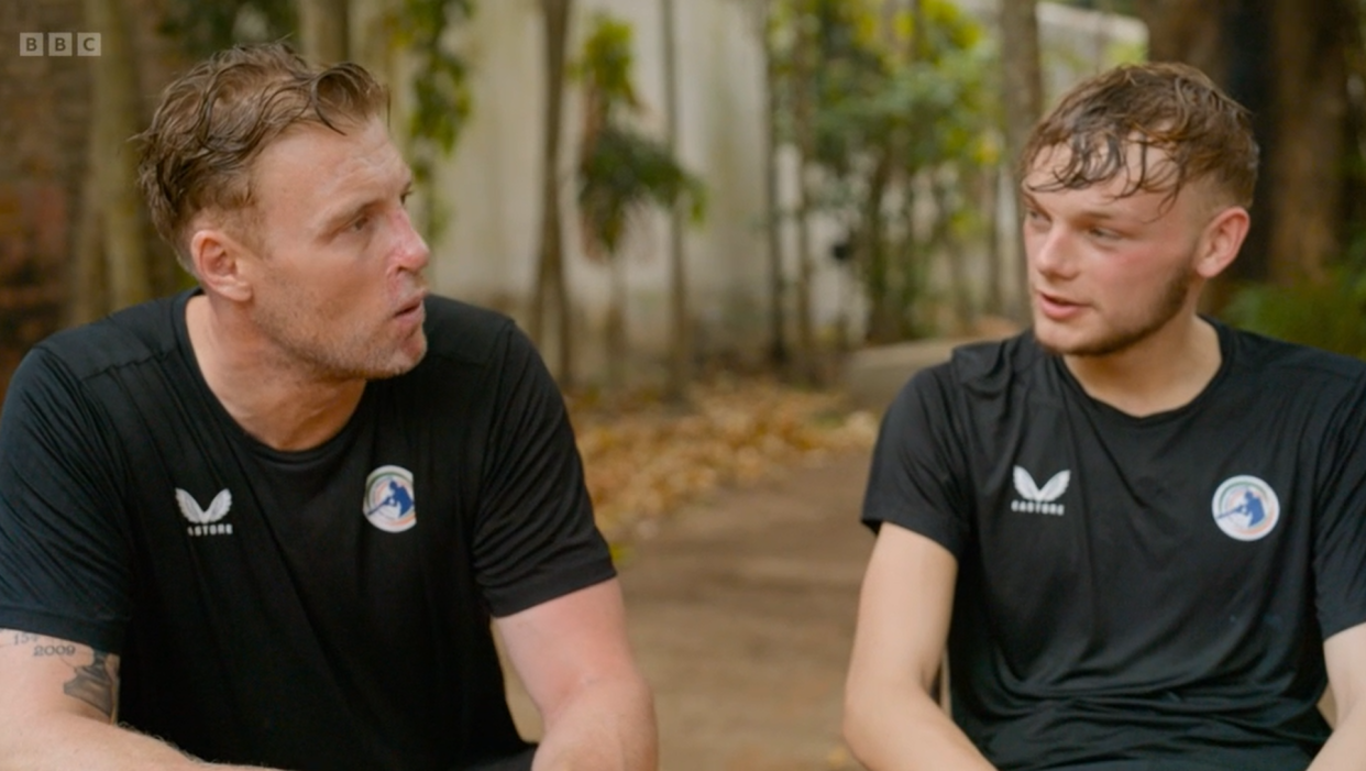 Freddie Flintoff and Eli shared their experiences of anxiety. (BBC screengrab)