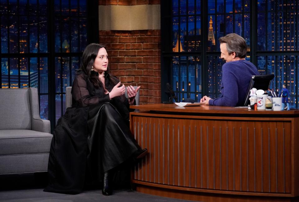 lily gladstone, late night with seth meyers