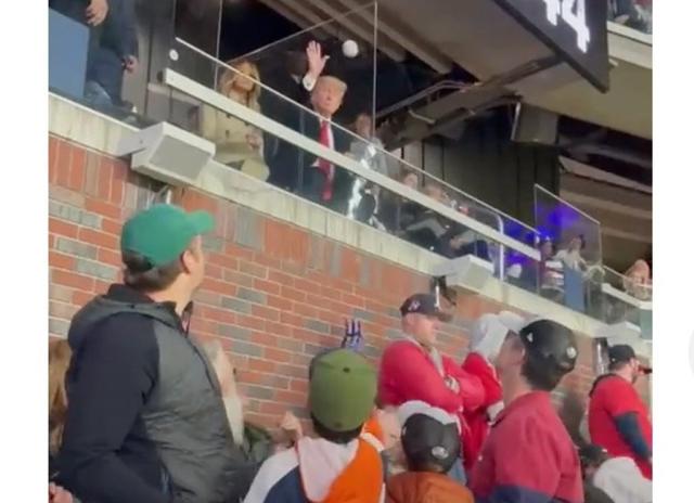 Trump does controversial tomahawk chop with Atlanta Braves fans