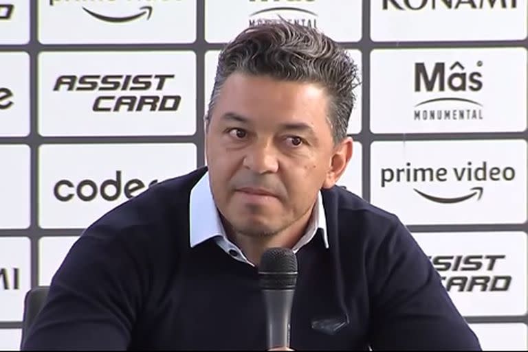 Marcelo Gallardo en conferencia de Prensa anuncia su retiro de River Plate. captura de pantalla