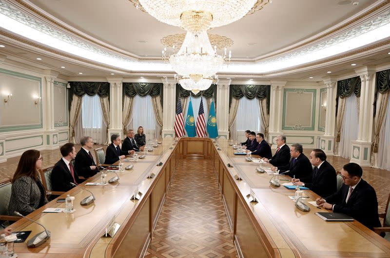 U.S. Secretary of State Blinken and Kazakh President Tokayev meet in Astana