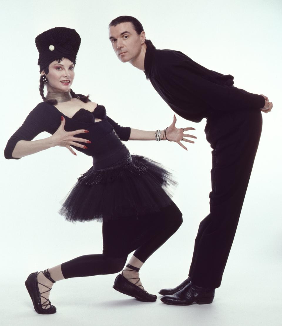 David Byrne and Toni Basil in the 1980s. (Photo: Jack Mitchell/Getty Images)