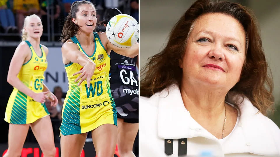 Gina Rinehart's Hancock Prospecting last year withdrew a $15 million sponsorship deal with Netball Australia. Image: Getty
