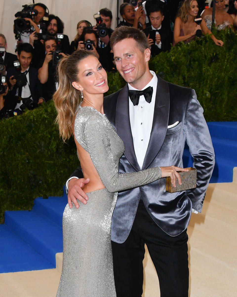 Gisele and Tom Brady at the 2017 Met Gala. (Getty)