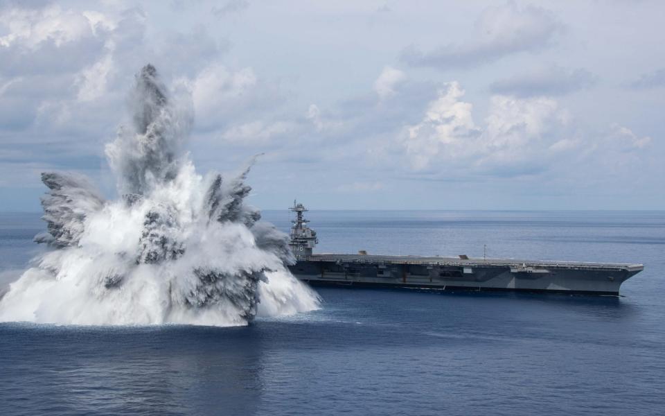 The aircraft carrier USS Gerald R. Ford - MC3 Jackson Adkins /Digital