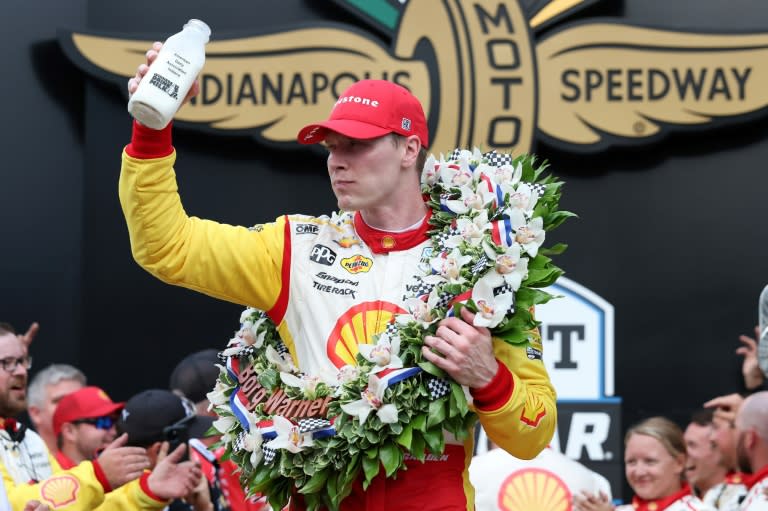 Josef Newgarden of Team Penske won the Indianapolis 500 at Indianapolis Motor Speedway on Sunday. (Justin Casterline)