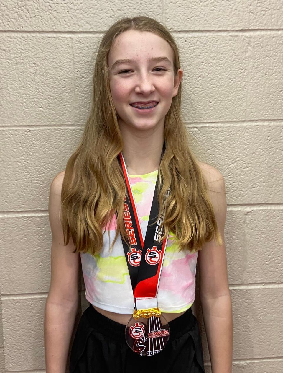 Anna Blodgett is the latest winner of the Advantage Federal Credit Union's Athlete of the Week. She recently posted the second-fastest time among seventh graders in New York state.