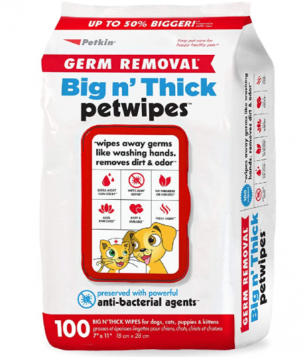 PetKin Extra Thick Wipes