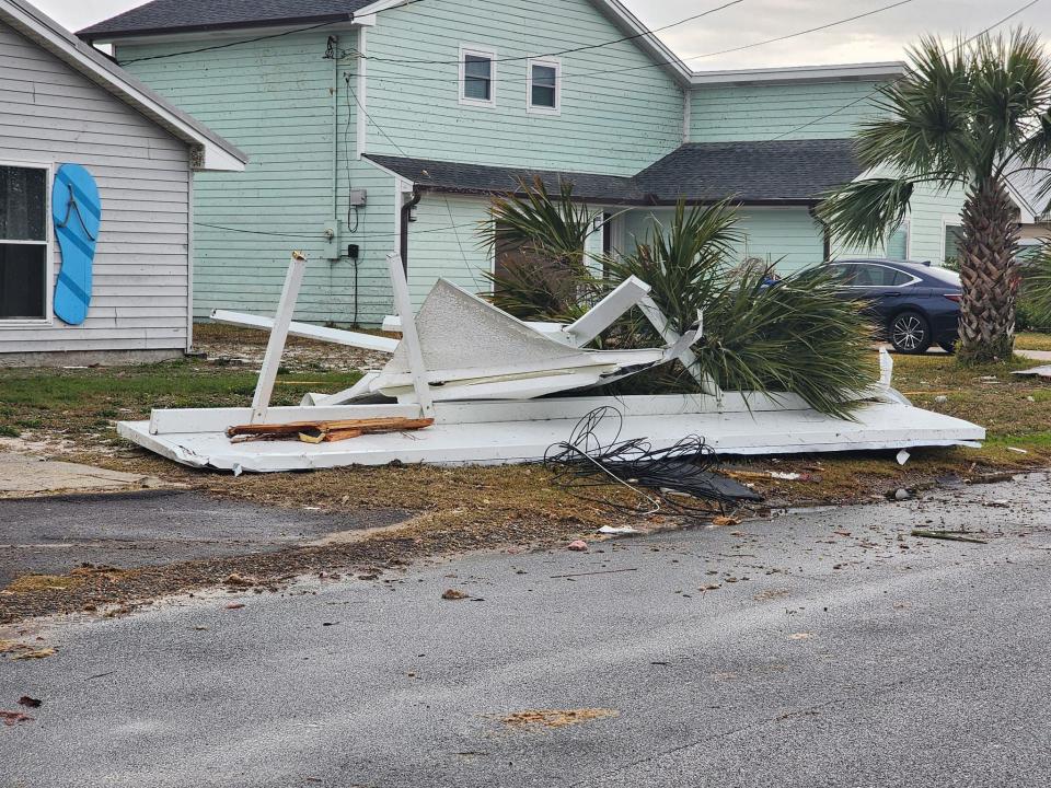 The Bay County Sheriff's Office shared images of storm destruction from the Florida Panhandle.