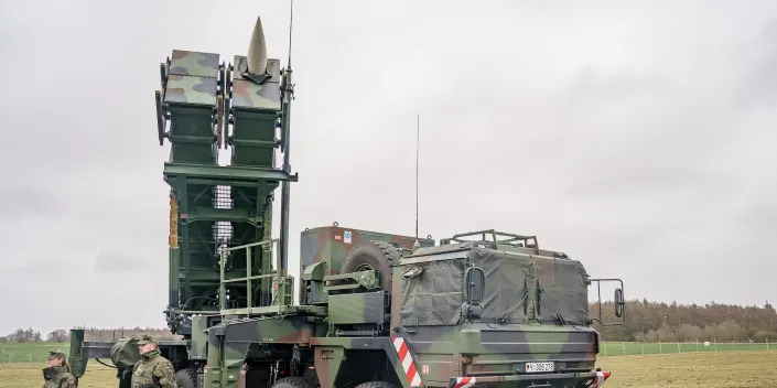 A Patriot missile system in Germany