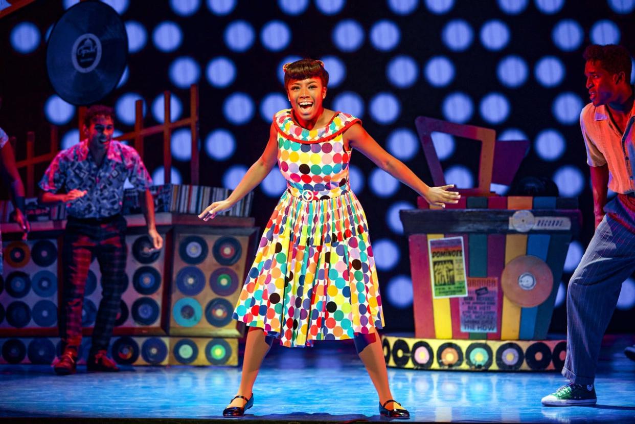 Kaila Symone Crowder portrays Little Inez, shown here on Nov. 23, 2023, performing in "Hairspray." The musical will be playing Feb. 6 and 7, 2024, at Indiana University Auditorium.