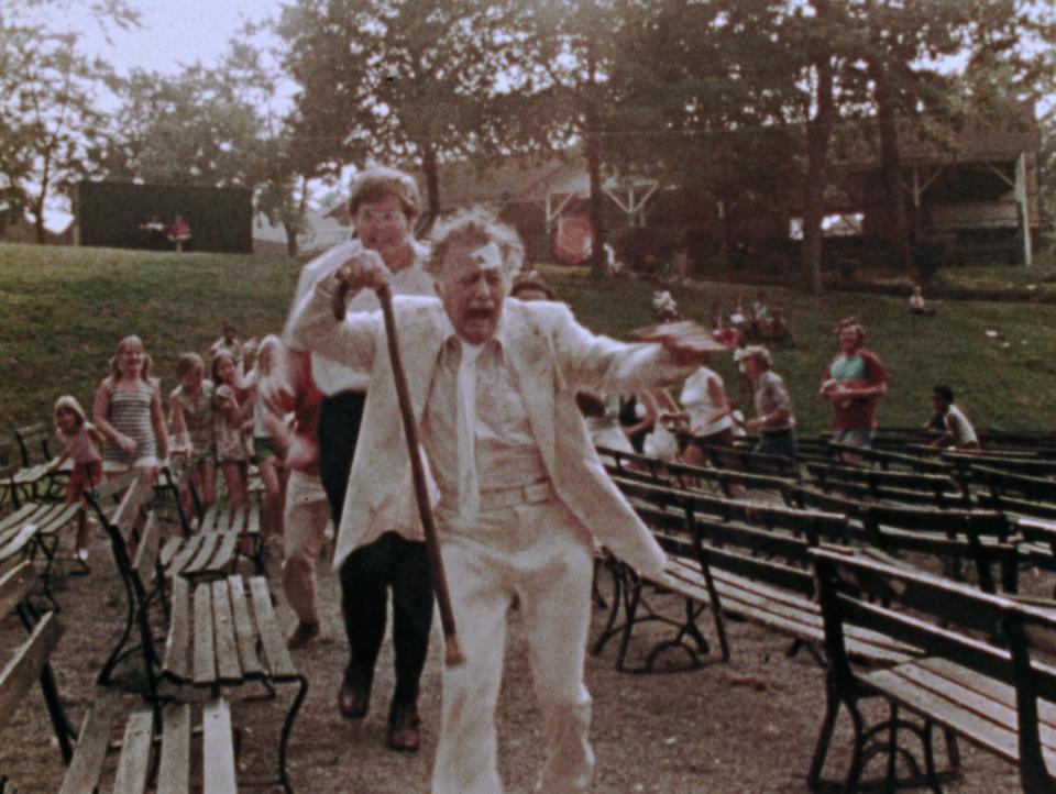 An elderly man (Lincoln Maazel) endures a nightmarish day at a carnival in George Romero's "The Amusement Park."