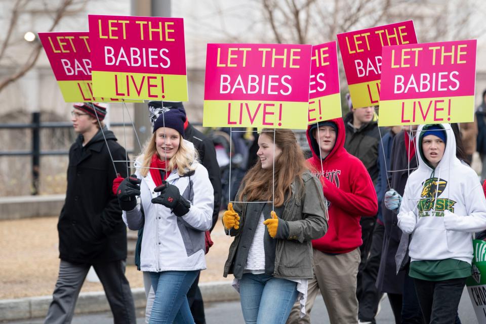 March for Life protesters