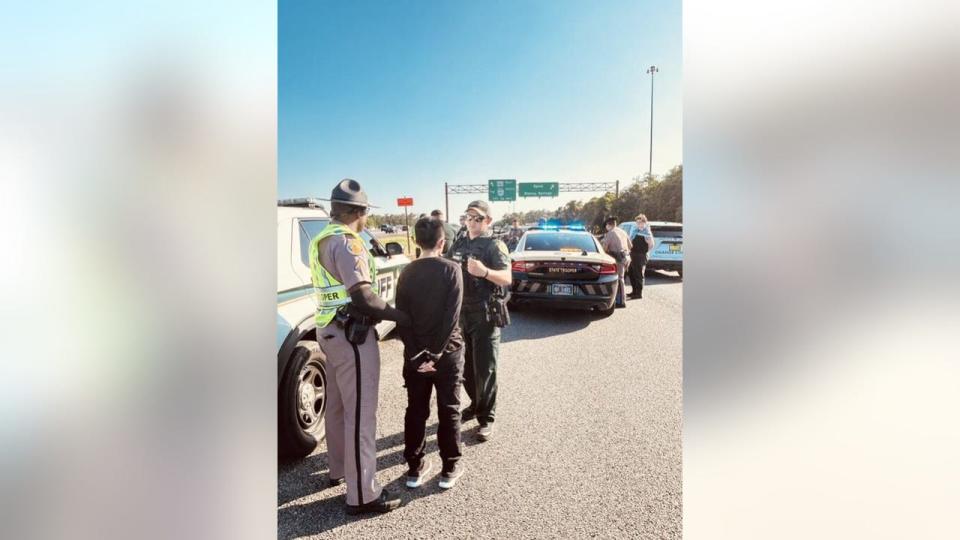 <div>Troopers with the Florida Highway Patrol State said three people were arrested on Saturday afternoon for obstructing traffic on Interstate 4 near Walt Disney World Resort.</div>