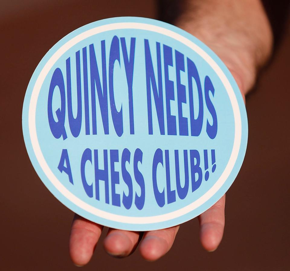 Michael Yezukevich, an instructor, is trying to find a location in Quincy to host a chess club. Monday, Sept. 4, 2023.