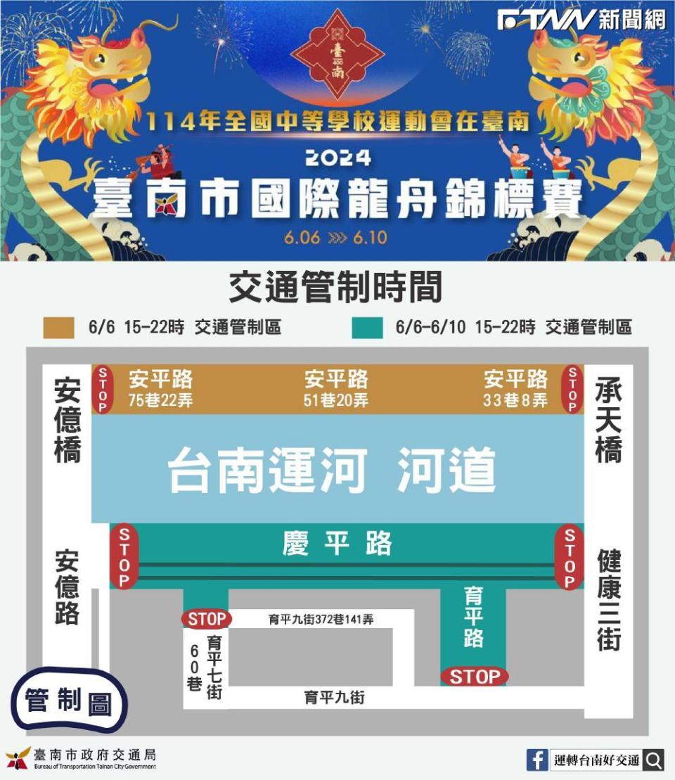 2024國際龍舟賽管制圖