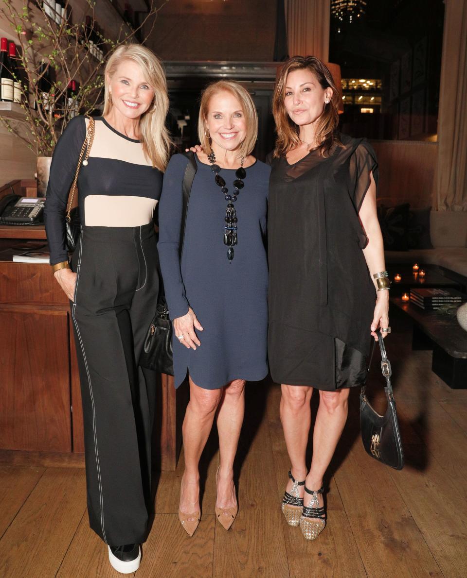 Christie Brinkley, Katie Couric, and Gina Gershon