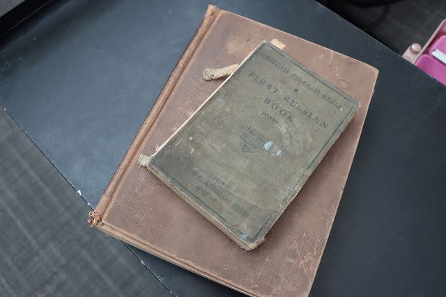 <p>Louisville Public Library</p> The two books, which were originally checked out in the 1920s