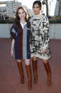 <p>Phoebe Dynevor and Gemma Chan pose together at the Luis Vuitton 2023 Womenswear Cruise Collection on May 12 in San Diego. </p>